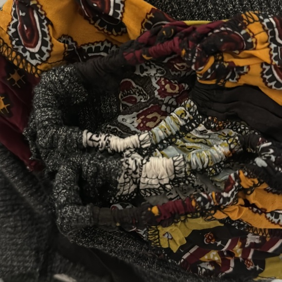 We the Free grey waffle knit balloon long sleeve top M - Picture 6 of 10